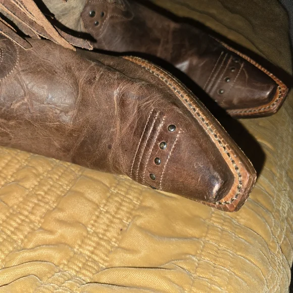 Tony Lama Fringe Cowboy Boots 9.5 - Picture 15 of 16